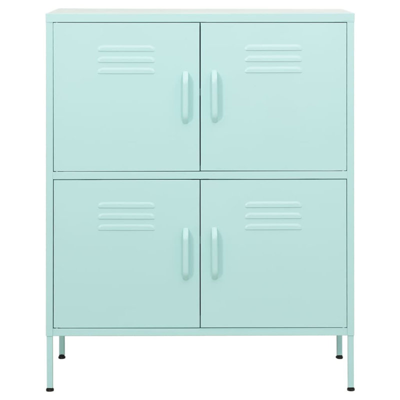 Storage Cabinet Freestanding File Cabinet with Shelves for Office Steel, Mint