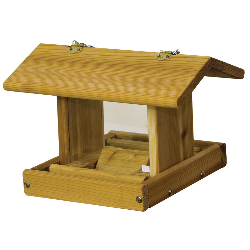 Wood Hopper Bird Feeder