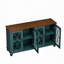 Armoire élégante à 4 portes de style européen antique avec portes en verre trempé-475082185