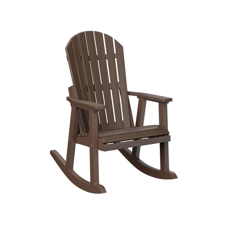 Fauteuil berçant berlinois berlinois, Brazilian Walnut Top/Chocolate Brown Base