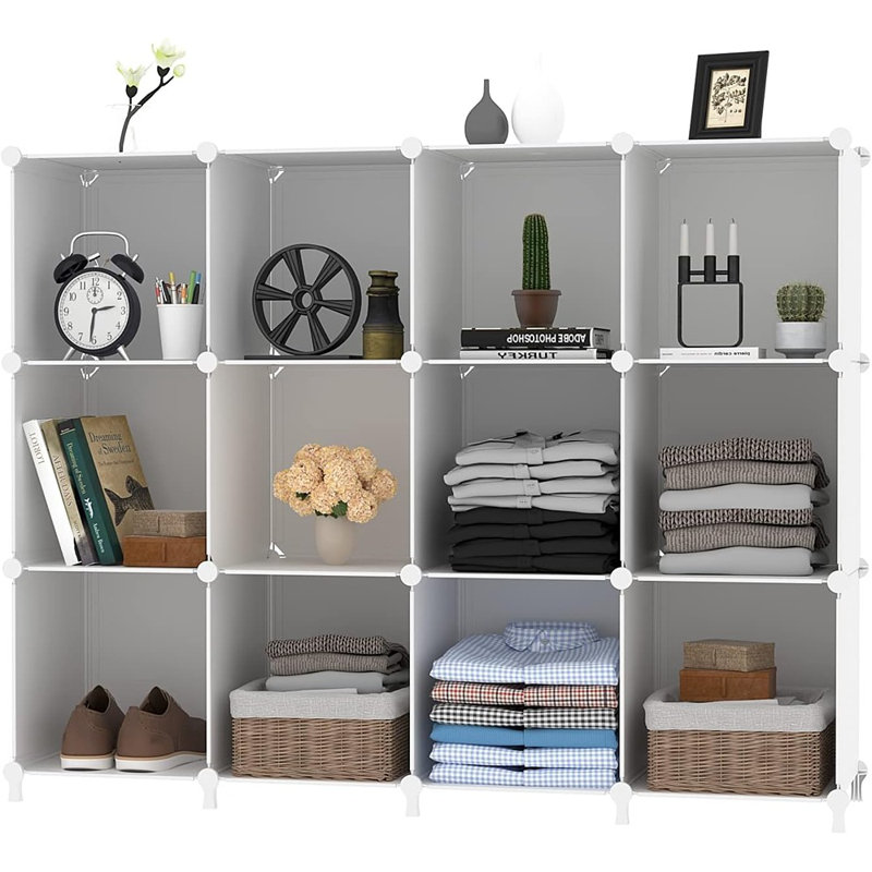 Rangement organisateur de rangement 12 cubes