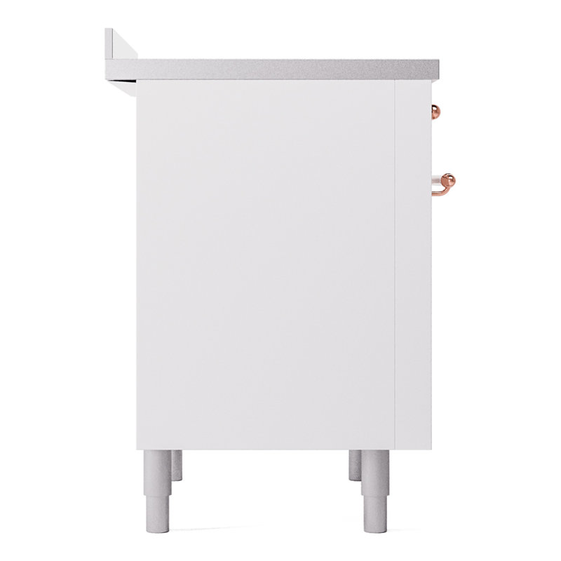 ILVE Nostalgie II 36 in Induction Range, White/Copper