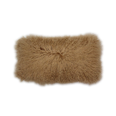 Tibetan Lambskin Velvet backed pillow.