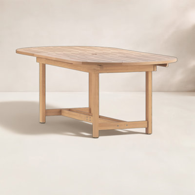 Alyisa 71'' Extendable Outdoor Dining Table