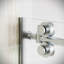 Porte de douche coulissante semi-sans cadre 48 po x 76 po avec quincaillerie en verre poli trempé 5/16 po CrystalTech Biscubio-120912762-120912763