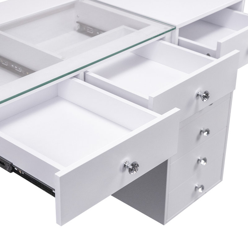 Bureau de maquillage avec lumières RVB