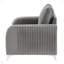 Chaise d'appoint moderne en velours pour salon