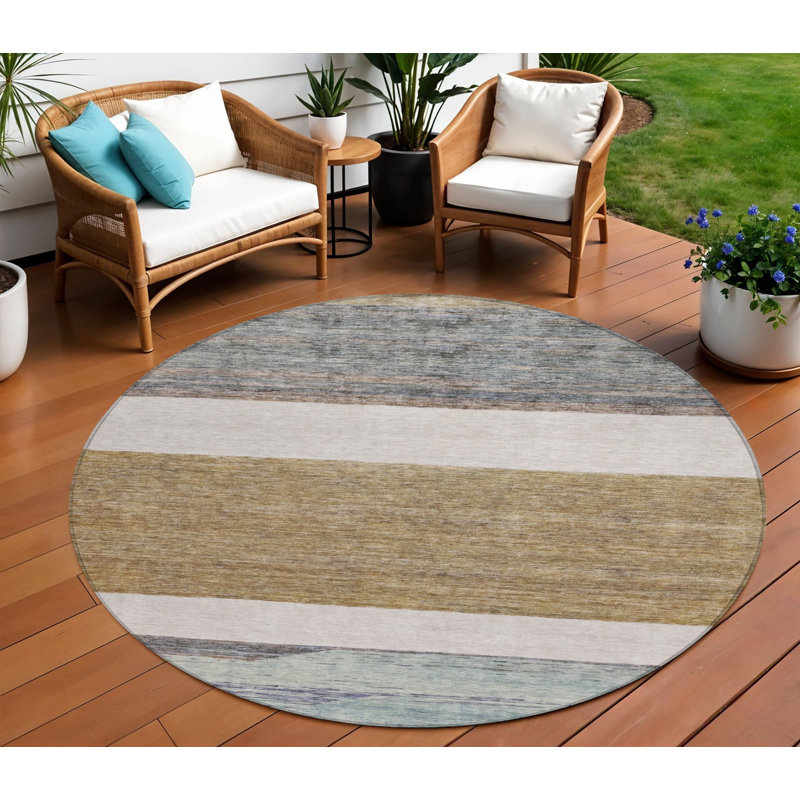 Tapis d'intérieur rond 8 po