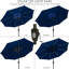 Parasol de marché octogonal Caleb - Bleu pacifique-224923988