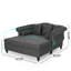 Canapé moderne LOVESEAT CHAISE LUNGE