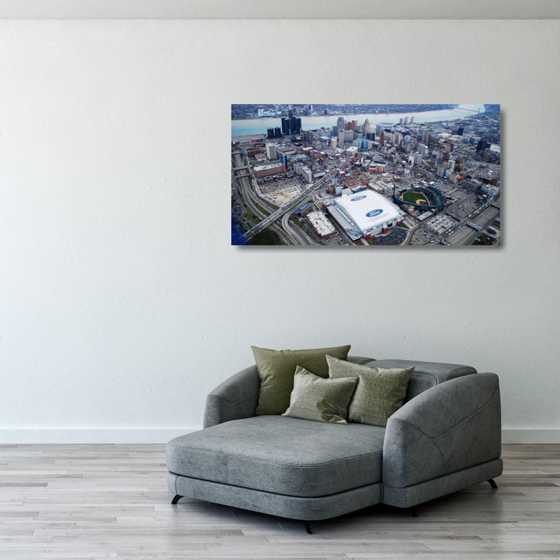 Ford Field, 21" H x 40" W