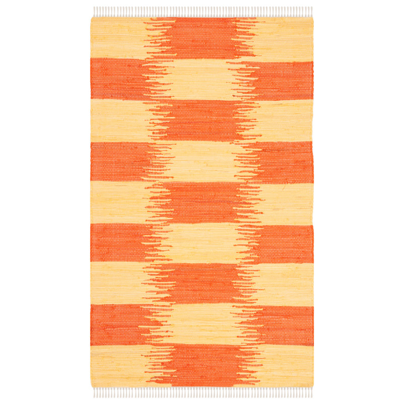 Opie Hand Woven Cotton Ikat Rug, Rectangle 3' x 5'