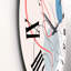 Papillon, dessin au trait sur cubisme II - horloge murale moderne-60328787