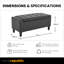 Luxury Faux Leather Ottoman Stool-1046775951