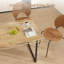 Antke Industrial Dining Table With 120cm Tabletop, Irregular Kitchen Wood Desk With 4-6 Seats, Wood Color