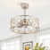 Sylvia 20" Caged Crystal Ceiling Fan With Remote Control and Light Kit Included