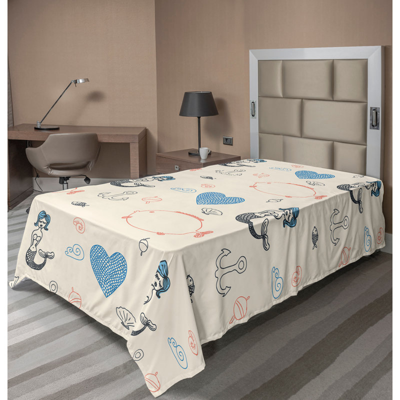 Drap plat Ambesonne, Simple extra long