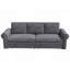 Canapé Chesterfield, canapé-lit gigogne 93,7 po, canapé-lit convertible en velours 3 en 1 avec garniture cloutée et accoudoirs roulés, canapé-lit multifonctionnel pour le salon, la chambre à coucher-723702740