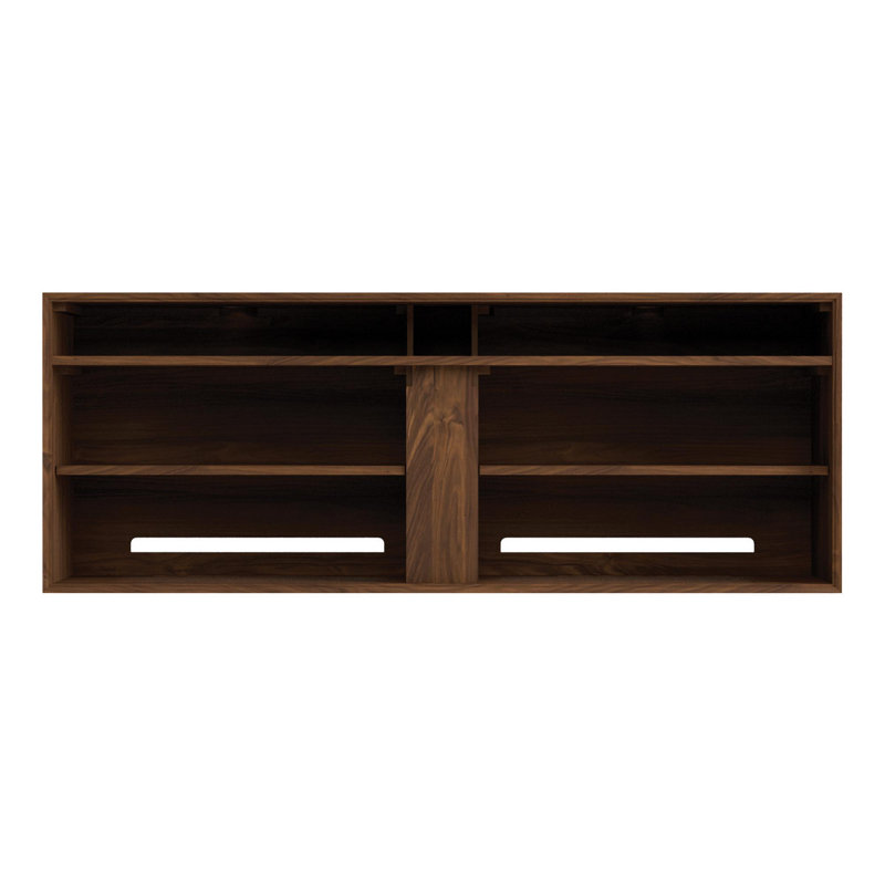 Catalina Media Console, 29.88" H x 66.13" L x 19" W, Natural Walnut