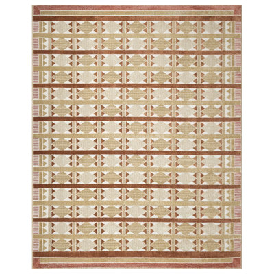 Maridee Rust Modern Indoor Rug