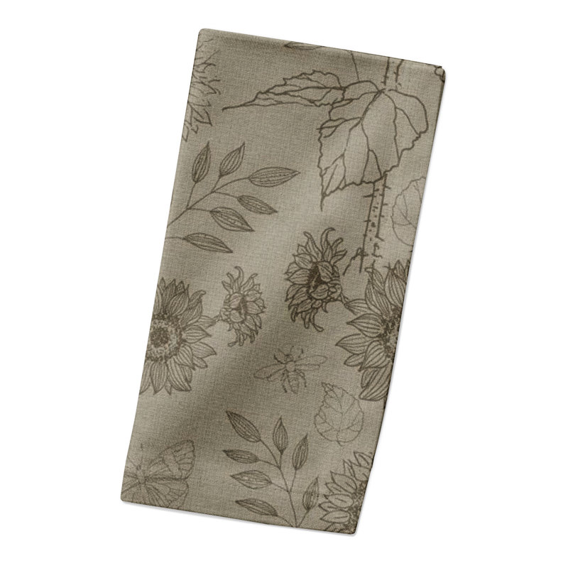 Serviette de tournesol 7473-BE, Brun