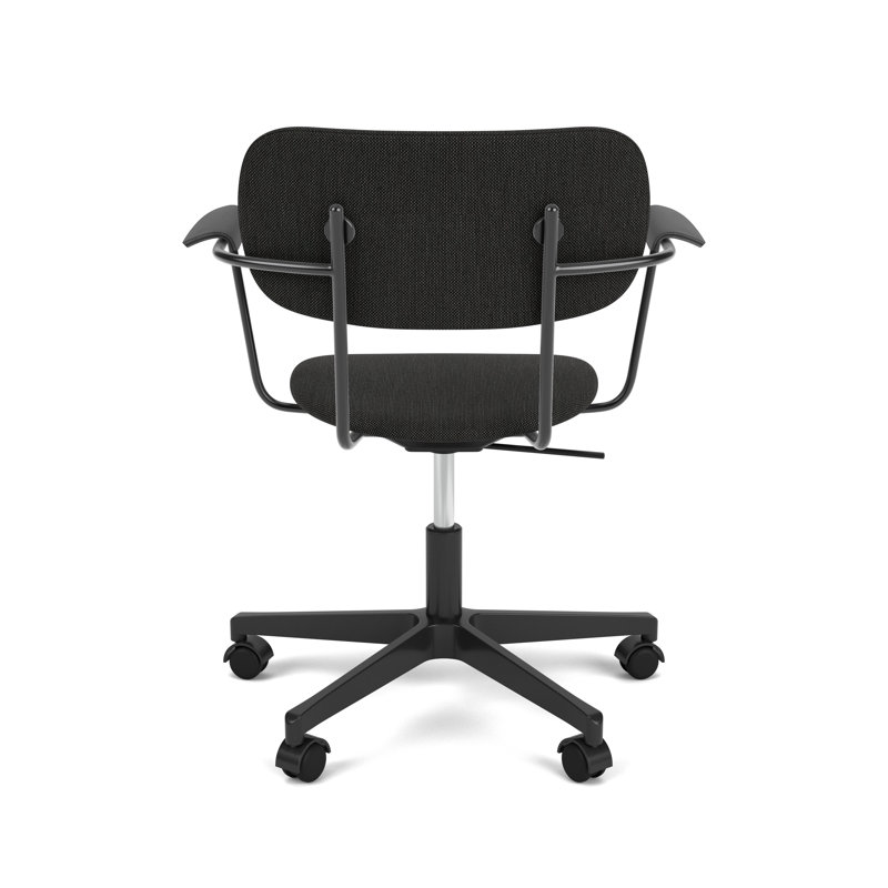 Co Swivel Task Chair, Black, Black, Wool Blend