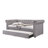 Smoke Gray Fabric Daybed W/Trundle (Twin)