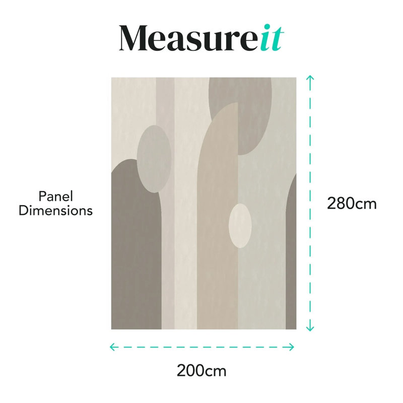 Superfresco Easy Curve & Arch Geometric Print To Order Mural, 400cm L x 280cm W, Beige