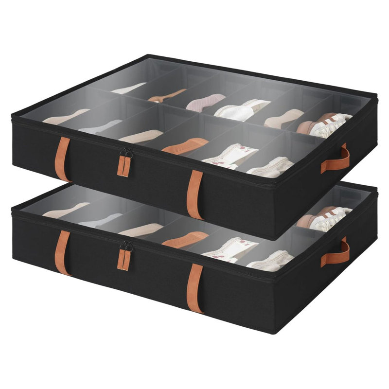 Boîte de rangement pour chaussures 24 couleurs, Noir