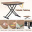Ensemble de table de salle à manger 4 personnes, table pliante avec base en métal, table de salle à manger avec chaises-400861023