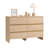 Modern 6-Drawer Dresser with Wood Grain Finish-228520417