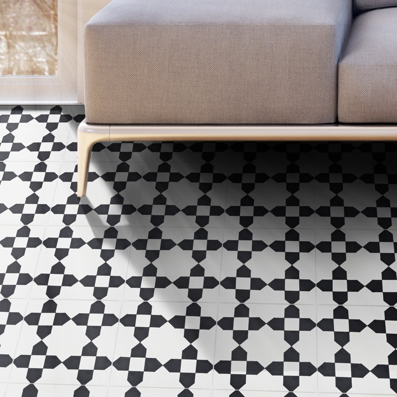 Martile 8" x 8" Cement Patterned Wall & Floor Tile