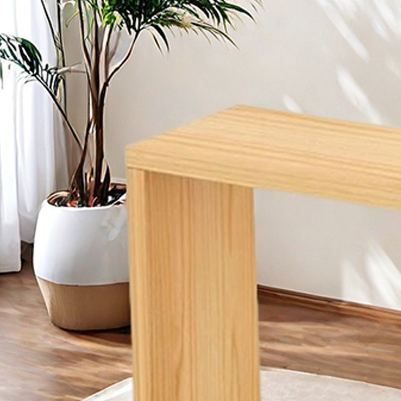 Table de bar moderne en bois massif pour un usage domestique, H 41,3 po x L 55,1 po x l 15,7 po