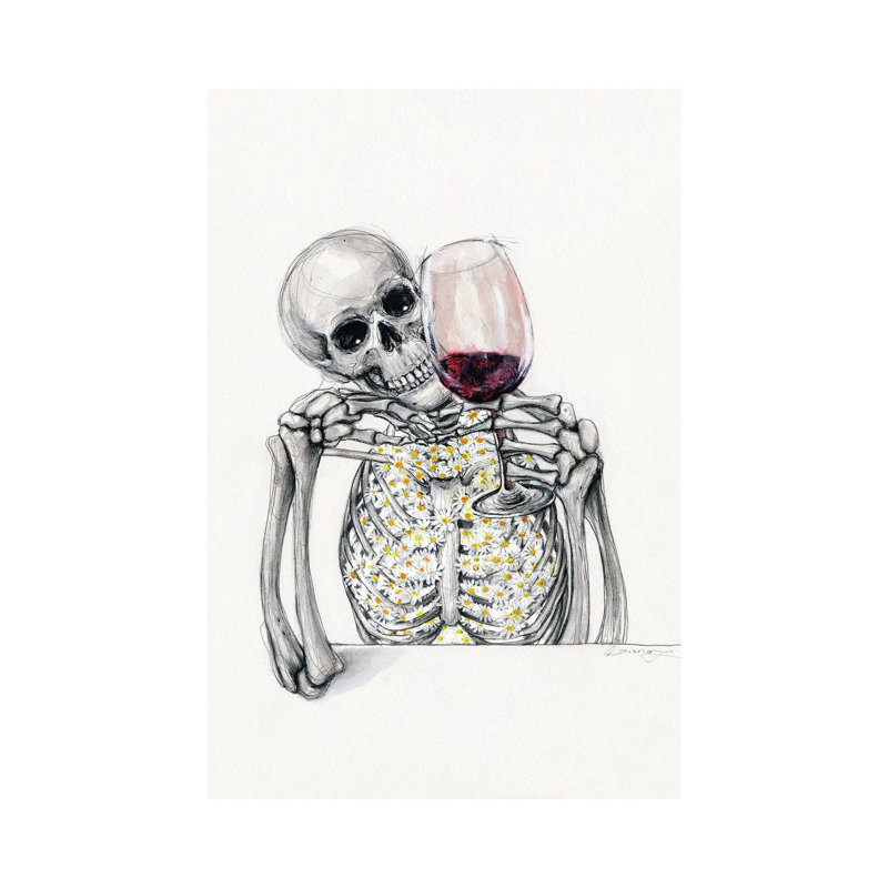 Wine O'clock by Doriana Popa - Gallery-Wrapped Canvas Giclée on Canvas, Canvas, 66.04 cm H x 45.72 cm W x 1.91 cm D