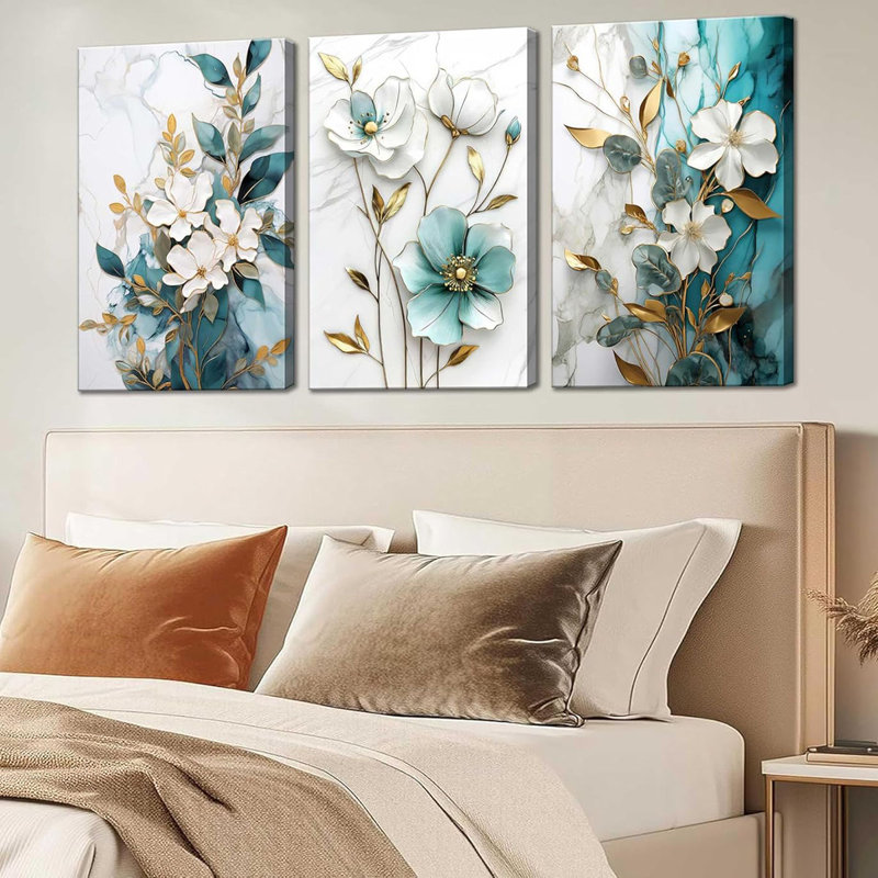 3 Piece Wrapped Canvas Print, 40 cm H x 30 cm W
