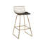 Caillier Upholstered Counter Stool with Metal Frame-105592164
