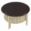 Table basse ronde avec rangement de 30,3 po pour le salon-97528840