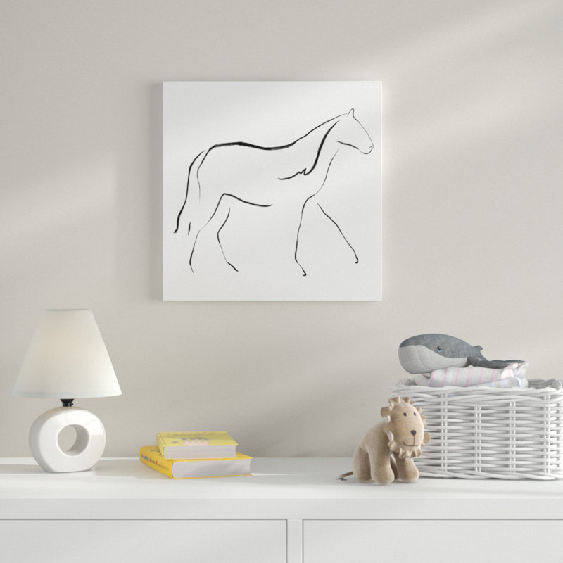 « simple cheval sketch », art sur toile