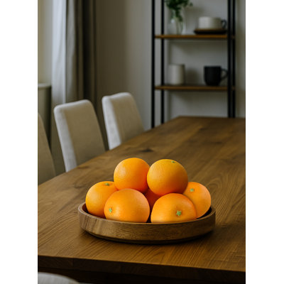  Faux oranges - fruits artificiels en plastique réalistes avec texture réaliste pour bols de cuisine, décorations pour événements, présentoirs de détail et décorations pour la maison, diamètre de 3 po, paquet de 6