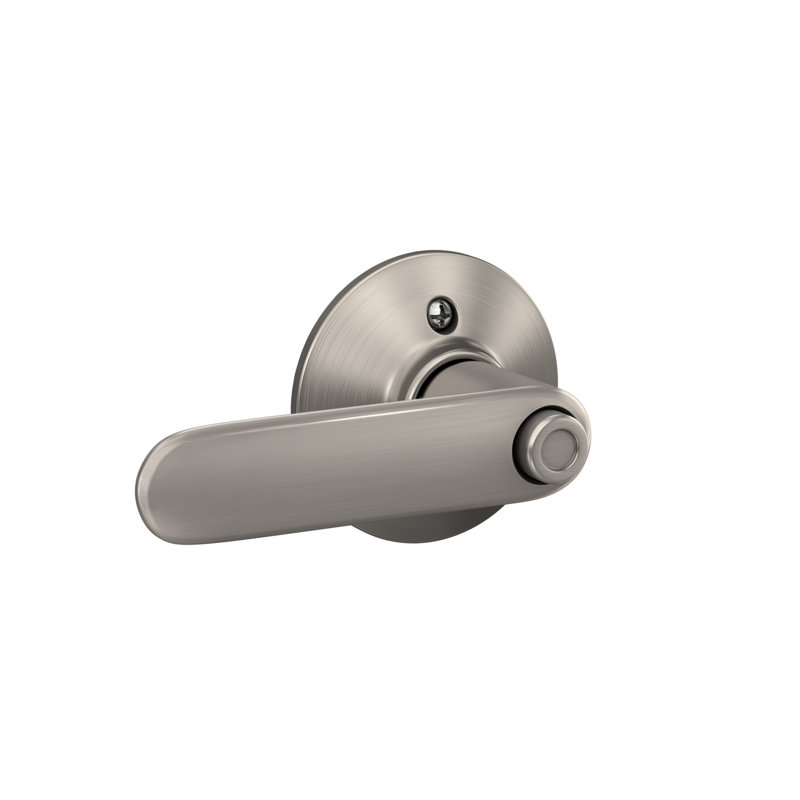 Davlin Lever Bed And Bath Lock, Satin Nickel