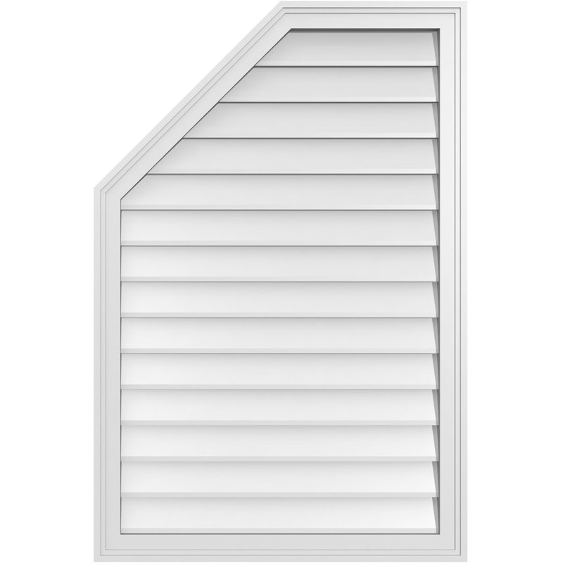 Évent en demi-octogone supérieur à montage en surface Signature, H 1,5 po x L 28 po x l 42 po
