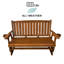 Fauteuil coulissant en bois avec dossier haut et siège profond, bois de sapin massif-1903848307