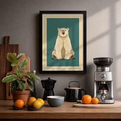 Gentle Bear Modern - Framed Print