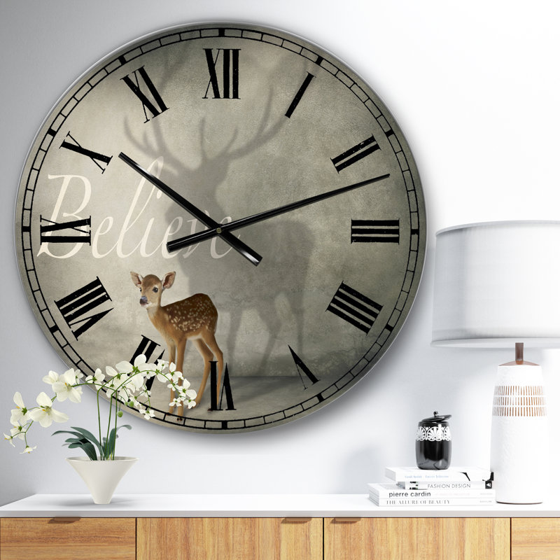 Horloge murale Believe Shadow III, Surdimensionné