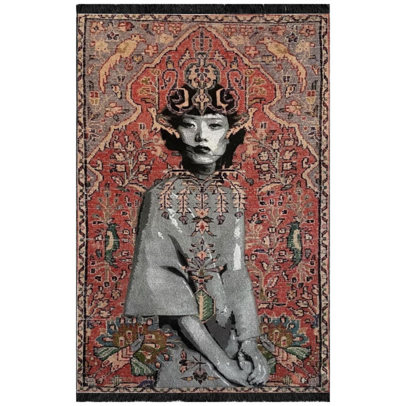 Tapis en polypropylène à motif oriental Senikka, Rectangle 2 pi 7 po x 4 pi 11 po