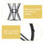Ensemble de table de bar et chaise avec structure en métal pour îlot de cuisine