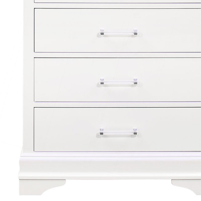 Commode verticale à 5 tiroirs avec éclairage décoratif DEL