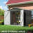 Outdoor Galvanized Steel Storage Shed for Garden and Backyard with Lockable Doors-97202371