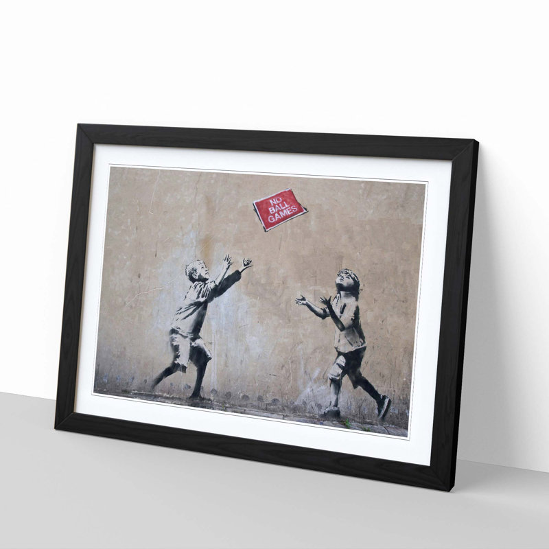 Banksy - Single Picture Frame Print, Black