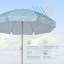 Parasol portable raffiné en bois de hêtre de sable de 6 pi pour une journée à la plage de luxe, un pique-nique chic et un week-end - Our Beach, Seagull-1567279648